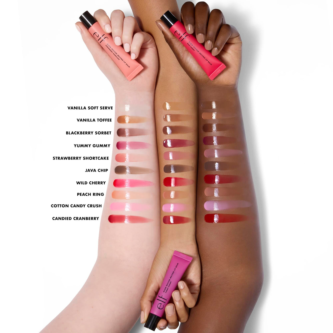 e.l.f. Glow Reviver Melting Lip Balm, Hydrating Tinted Lip Balm For A Glossy Finish & Soft, Supple Lips, Vegan & Cruelty-Free, Wild Cherry