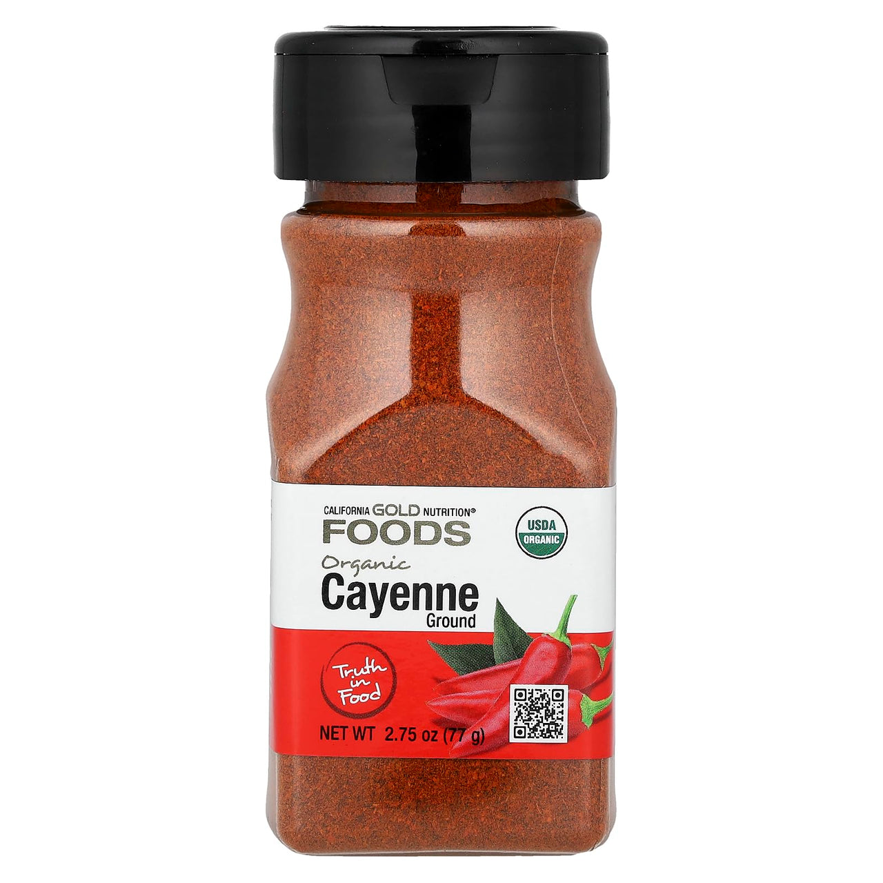 California Gold Nutrition Foods, Organic Cayenne, 2.75 oz (77 g)
