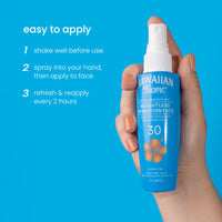 Thumbnail for Hawaiian Tropic Weightless Hydration Water Sunscreen Mist for Face SPF 30 | Non-Aerosol Sunscreen Spray Travel Size, Beach Essentials, Summer Essentials, Travel Sunblock Face SPF Spray, 2.1 fl oz