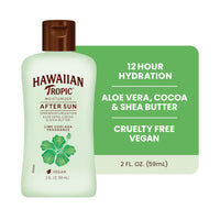 Thumbnail for Hawaiian Tropic After Sun Lotion Lime Coolada Case, 12 mini bottles | After Sun Care Travel Essentials, Aloe Vera Lotion, 2 fl oz each (Pack of 12)