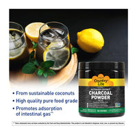 Thumbnail for Country Life Activated Coconut Charcoal Powder 500mg – Natural Activated Charcoal for Digestive Health, Gas & Bloating Relief, DIY Uses - Non-GMO, Gluten-Free, Vegan, 5oz Powder