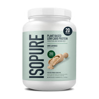 Thumbnail for Isopure Plant-Based Protein Powder, Lactose Free, Gluten Free, With Iron, Unflavored, 20g Plant Protein Per Serving, 1.15 Lbs, 20 Servings