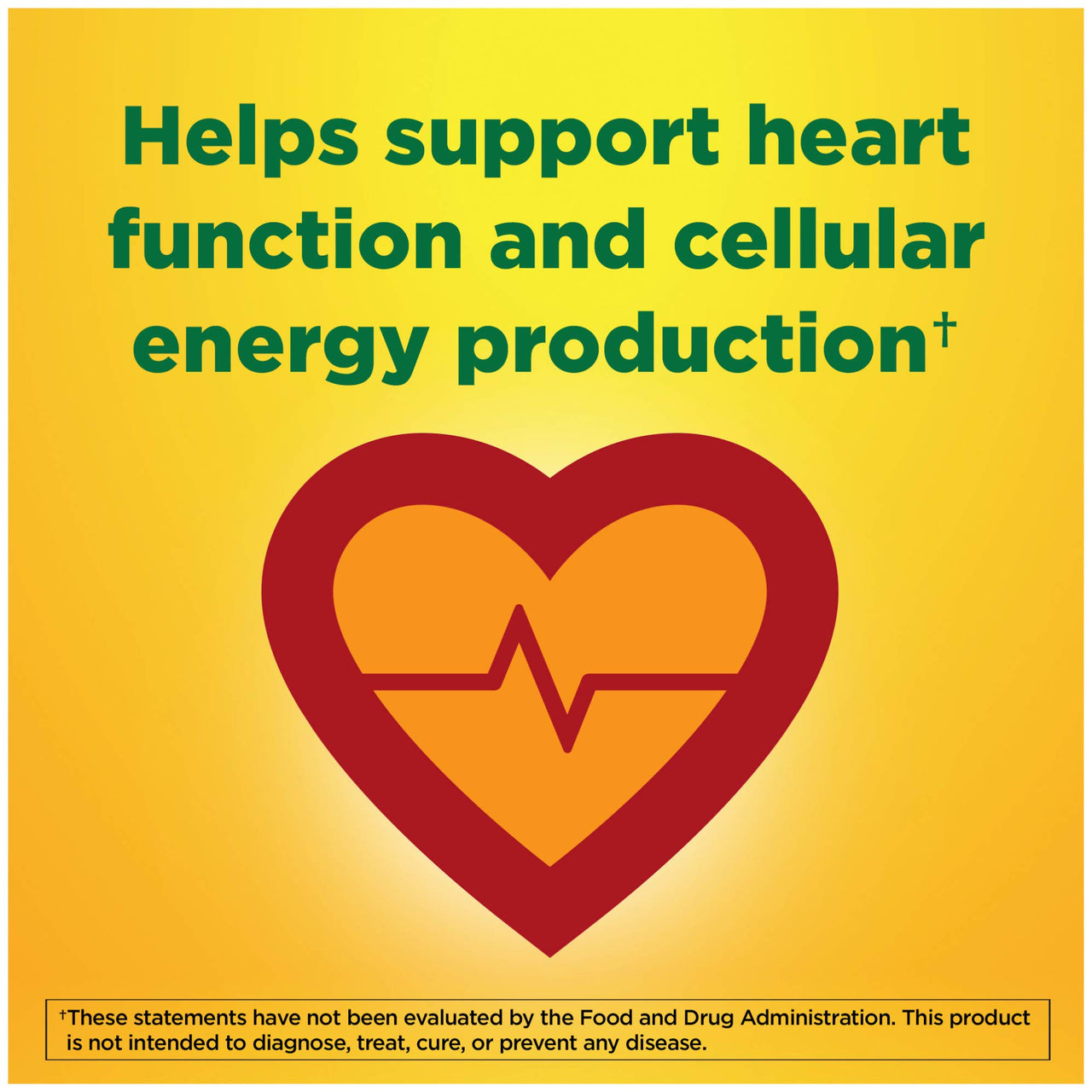 Nature Made CoQ10 200 mg, Dietary Supplement for Heart Health and Cellular Energy Production, 100 Softgels, 100 Day Supply