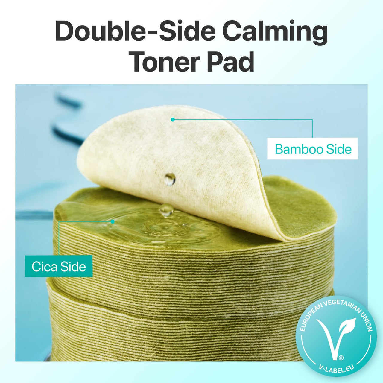 numbuzin No.1 Toner Pads | Centella Re-Leaf Green Toner Pad | Double-Sided | Centella Asiatica, Heartleaf, Licorice Root | Calming, Hydrating, Exfoliating | 70 Pads/6.42 fl. oz.