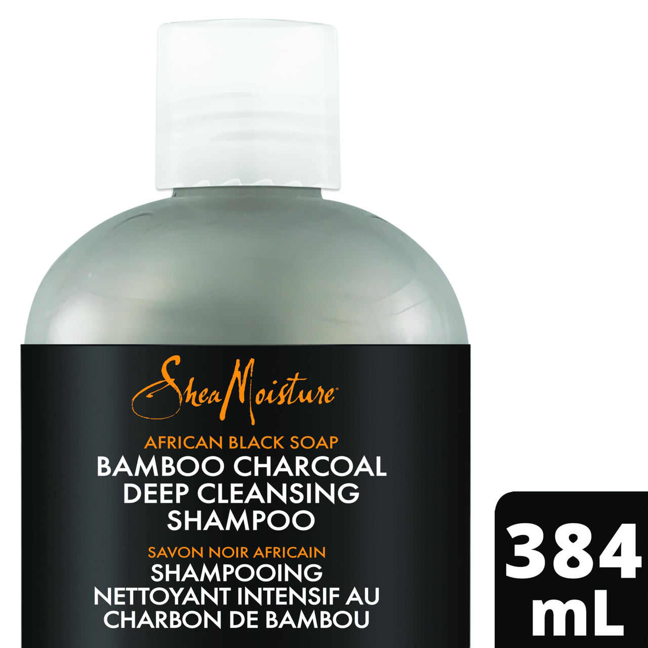 Shea Moisture African Black Soap Bamboo Charcoal Deep Cleansing Shampoo