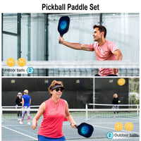 Thumbnail for Pickleball Paddles, Fiberglass Pickleball Paddles Set of 2, Lightweight Pickleball Set with 4 Pickleballs, 1 Pickle Ball Bag, Pickle Ball Paddle for Women Men