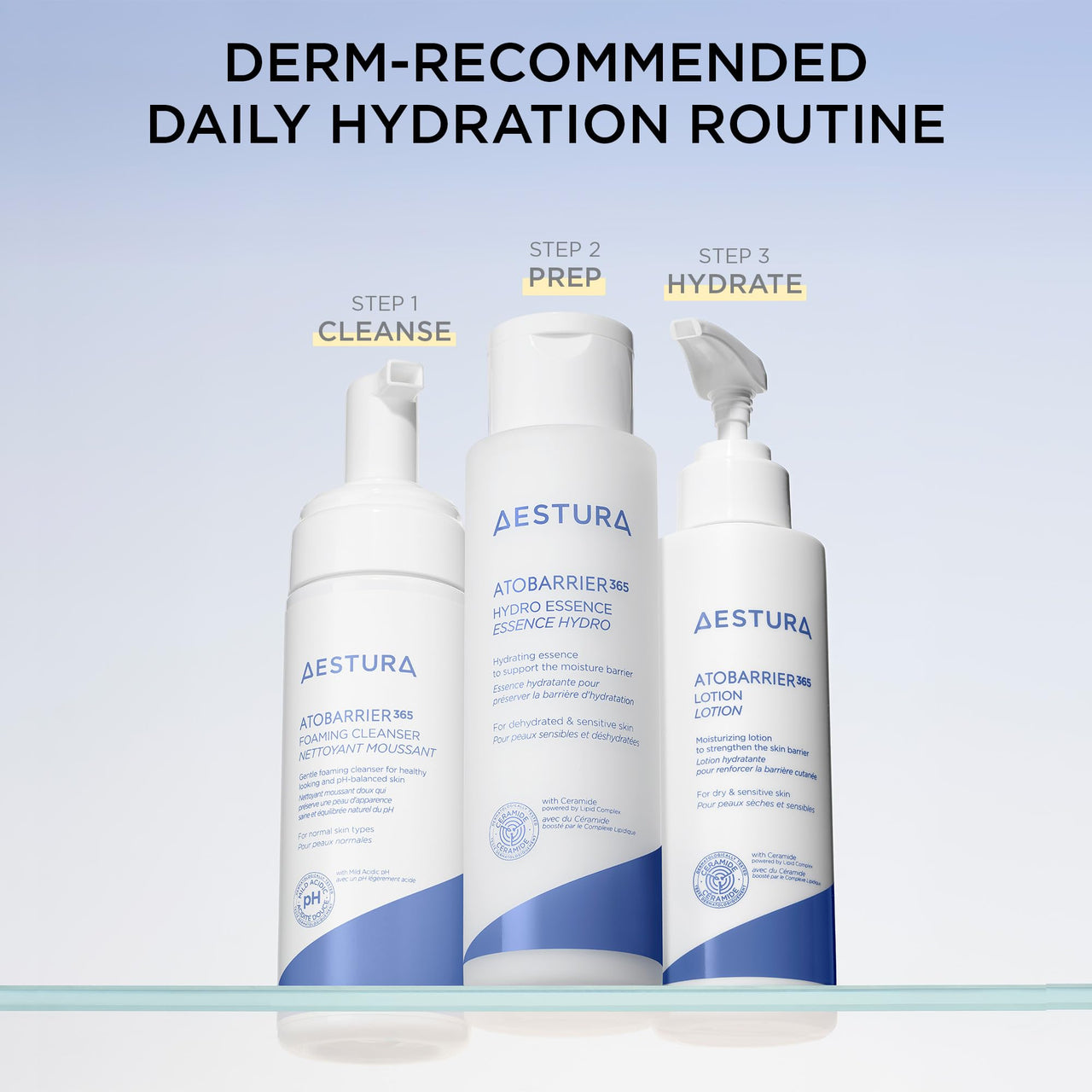 AESTURA ATOBARRIER365 Lightweight Korean Face Moisturizer with Ceramides | Strengthens Barrier, Fast-Absorbing Hydration, Suitable for Dry, Normal & Sensitive Skin, 90ML / 3.04 fl. Oz.