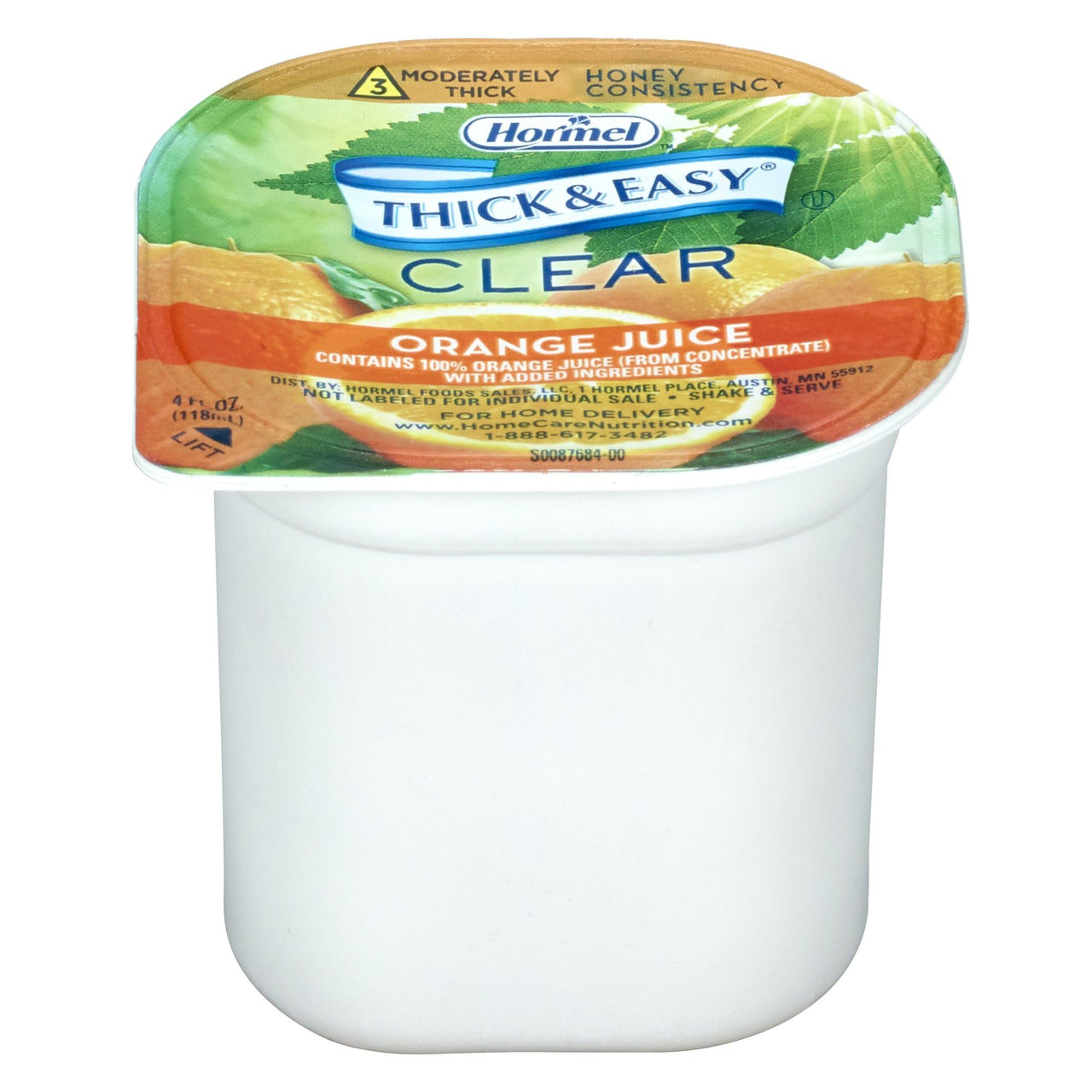 Thick & Easy Thickened Beverage Orange 4 oz. Cup 24 Ct