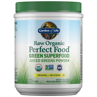 Thumbnail for Garden of Life Raw Organic Perfect Food Green Superfood Juiced Greens Powder - Original Stevia-Free, 30 Servings, Non-GMO, Gluten Free Whole Food Dietary Supplement, Alkalize, Detoxify, Energize