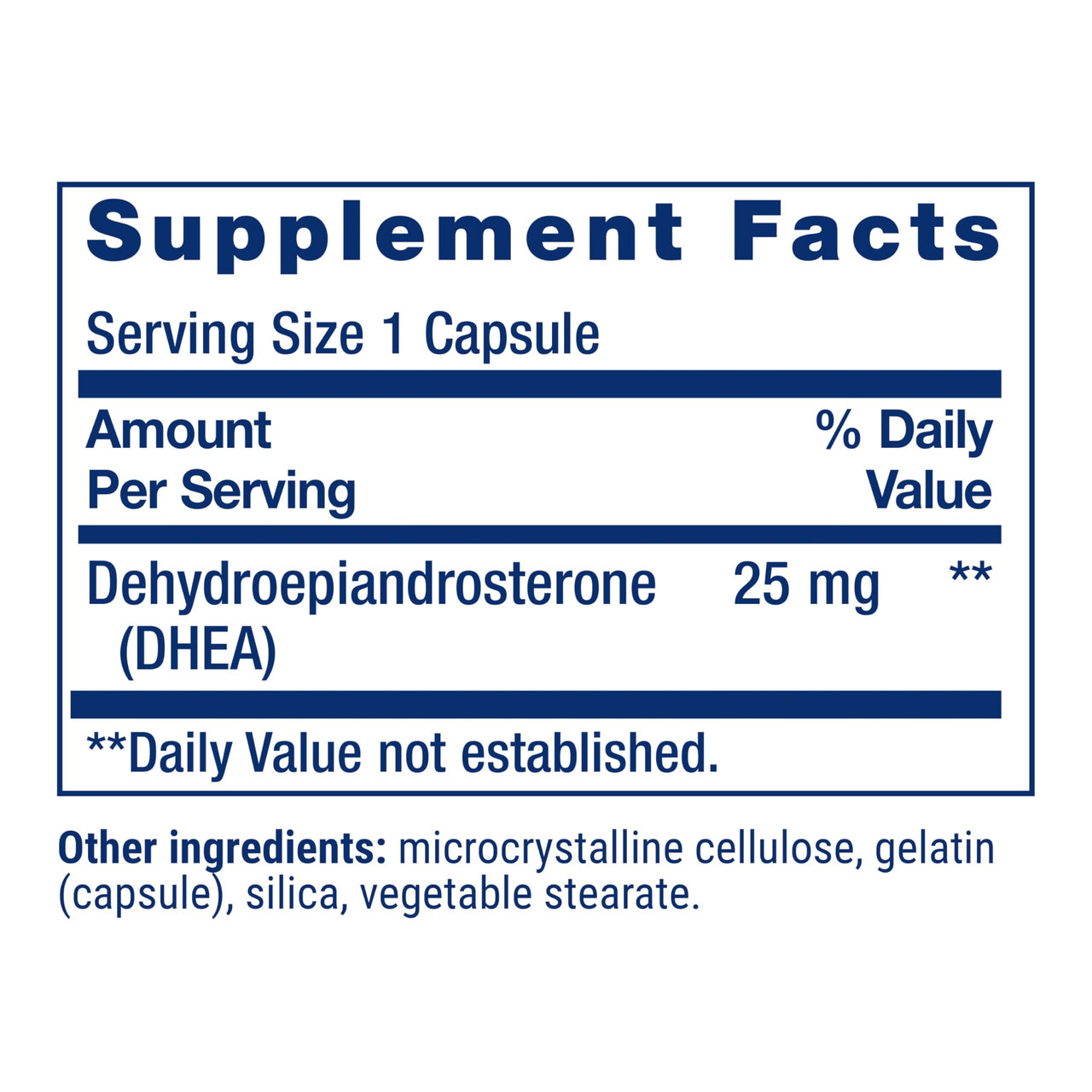 Life Extension DHEA 25 mg – Supplement for Hormone Balance, Immune Support, Sexual Health, Bone & Cardiovascular Health and Anti-Aging and Mood Support – Gluten-Free, Non-GMO – 100 Capsules