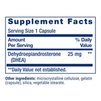 Thumbnail for Life Extension DHEA 25 mg – Supplement for Hormone Balance, Immune Support, Sexual Health, Bone & Cardiovascular Health and Anti-Aging and Mood Support – Gluten-Free, Non-GMO – 100 Capsules