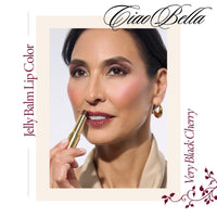 Thumbnail for LAURA GELLER NEW YORK Jelly Balm Hydrating Lip Color Duo - Very Black Cherry + Sugar & Spice - Holiday 2024