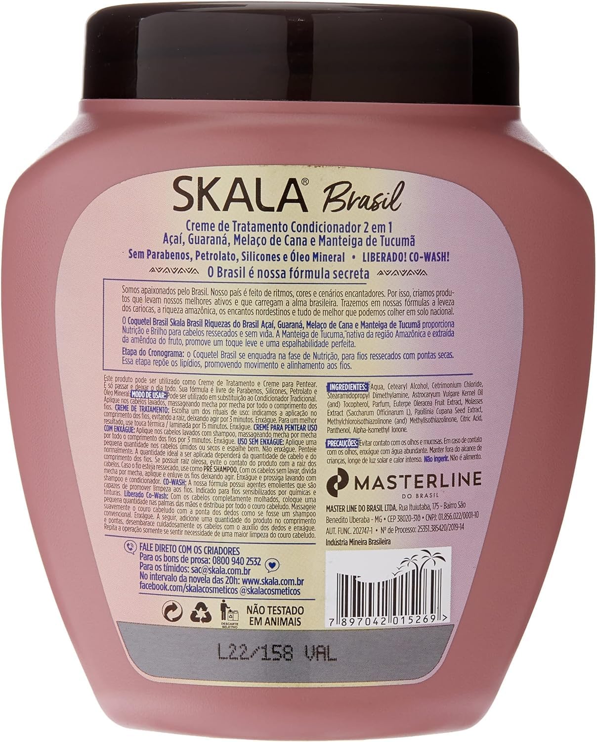 SKALA Hair Treatment Cream 1000G (COQUETEL BRASIL), MIXED, 35.27 Ounce
