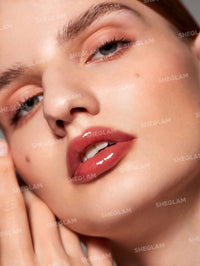 Thumbnail for SHEGLAM Glaze Daze Lip Gloss Shiny Tinted Lip Gloss High Gloss Finish Plumping Lip Care Nourishing Not Easy to Fade Liquid Lip Cosmetics-Jammy
