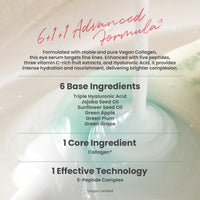 Thumbnail for AXIS-Y Vegan Collagen Eye Serum - K Beauty Triple Hyaluronic Acid & Peptide Collagen Serum Improve Skin Elasticity, Reduce Fine Lines & Dark Circles - Vegan Korean Skin Care Eye Cream - 0.33 fl. oz.