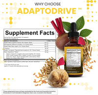 Thumbnail for Clean Nutra Organic Maca Root Liquid Drops with Ashwagandha, Fenugreek, Beet Root and L-Arginine Liquid Multivitamin for Women and Men - Adapto Drive