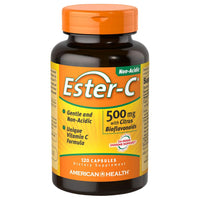 Thumbnail for American Health Ester-C with Citrus Bioflavonoids Capsules - Gentle On Stomach, Non-Acidic Vitamin C - 500 mg, 60 Servings, 120 Count