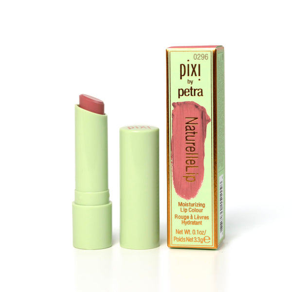 Pixi NaturelleLip | Hydrating Demi-Matte Lipstick with Sunflower Oil, Jojoba & Vitamin E | Natural Finish & Comfortable All-day Wear | Nectar | 0.1 oz/3.4 g