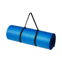 Thumbnail for Amazon Basics 1/2 Inch Extra Thick Exercise Yoga Mat with Carrying Strap for Home Workouts and Fitness, Non-Slip, Cushioned Support, 74