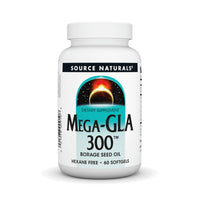 Thumbnail for Source Naturals Mega-GLA 300 - Borage Seed Oil That is Hexane-Free - 60 Softgels
