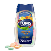 Thumbnail for TUMS Ultra Strength Antacid Tablets for Chewable Heartburn Relief and Acid Indigestion Relief, Assorted Fruit - 72 Count