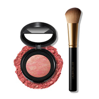 Thumbnail for LAURA GELLER NEW YORK Baked Blush-n-Brighten Marbleized Blush + Angled Brush (03 Coral Cove, 47mm)