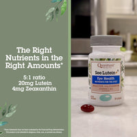 Thumbnail for Quantum Health See Lutein+, Lutein & Zeaxanthin Eye Supplement, with Eye Vitamins C and E, Helps Maintain Overall Eye Health - 30 Softgels, 30-Day Supply