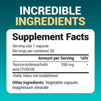Thumbnail for Dr. Berg TUDCA Supplement (Tauroursodeoxycholic Acid) - Powerful Formula for Liver Health, Bile Flow, Gallbladder Support, and Digestive Health* - 30 Capsules