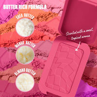 Thumbnail for NYX PROFESSIONAL MAKEUP Buttermelt Powder Blush, Fade and Transfer-Resistant Blush, Up to 12HR Make Up Wear, Vegan Formula - Getting Butta