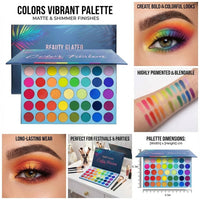 Thumbnail for BestLand 39 Color Rainbow Eyeshadow Palette - Professional Makeup Matte Metallic Shimmer Eye Shadow Palettes - Ultra Pigmented Powder Bright Vibrant Colors Shades Cosmetics Set