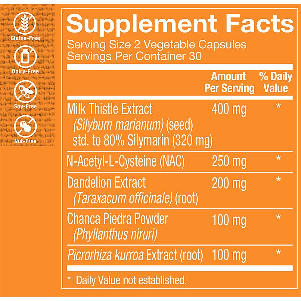 The Vitamin Shoppe Liver Cleanse Antioxidant Support Liver Health, (60 Vegetable Capsules)