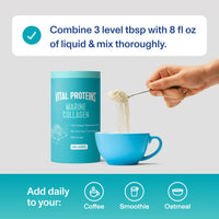 Thumbnail for Vital Proteins Marine Collagen Peptides Powder Supplement for Skin Hair Nail Joint - Hydrolyzed Collagen - 12g per Serving - 7.8 oz Canister