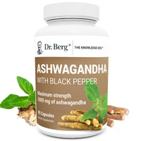 Thumbnail for Dr. Berg Ashwagandha Capsules 1000mg - Includes Ashwagandha Root with Black Pepper from Bioperine - Ashwagandha Supplements 90 Capsules