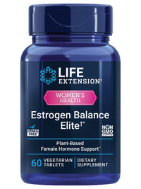 Thumbnail for Life Extension Estrogen Balance Elite, Menopause Support Supplement, Hormone Balance, hot Flashes, Night Sweats, Vaginal Dryness, Gluten-Free, Non-GMO, Vegetarian, 60 Tablets.
