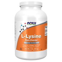Thumbnail for NOW Foods Supplements, L-Lysine (L-Lysine Hydrochloride) Powder, Supports Collagen Synthesis*, Amino Acid, 1-Pound