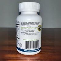Thumbnail for Amazing Herbs Whole Spectrum Black Seed Ultimate, Vegetarian Capsules - Olive Leaf & Garlic Extracts Plus Ginger & Cayenne, Gluten Free, Non GMO, Vegan - 100 Count