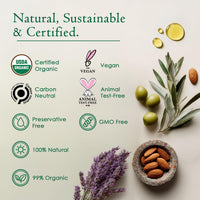 Thumbnail for Ancient Greek Remedy Body Oil - Organic After Shower Face Oil & Body Moisturizer for Dry Skin - Almond, Jojoba, Olive, Lavender, Vitamin E Oils - Natural Clean Facial Skincare for Women & Men 4 oz
