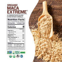 Thumbnail for Sunfood Organic Maca Extreme - Maca Root Powder, Maca Powder Organic, Maca Supplement for Men & Women with Adaptogens, Peruvian, Raw, Vegan, Premium Maca Powder - 8 Oz Bag