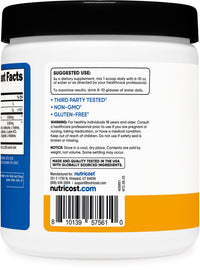 Thumbnail for Nutricost Creatine + Aminos 30 Servings (Peach Mango Flavored) - 5,000mg Creatine Monohydrate + 5000mg Amino BCAA Blend Per Serving