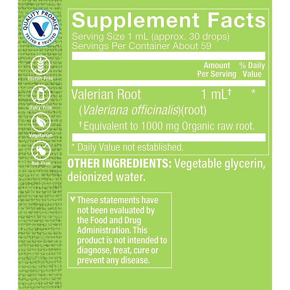 The Vitamin Shoppe Valerian Root Extract 1000mg - Natural Sleep Aid & Calm | Organic Herbal Supplement | 90 Veggie Caps | Non-Habit Forming