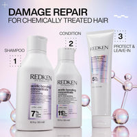 Thumbnail for Redken Acidic Bonding Concentrate Conditioner For Damaged Hair Repair - Strengthens and Repairs Weak and Brittle Hair, Sulfate-Free, With Citric Acid