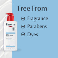 Thumbnail for Eucerin Daily Hydration Body Lotion, Unscented Body Lotion for Sensitive Dry Skin, Holiday Gifts for Self Care, 16.9 Fl Oz Pump Bottles, Pack of 3