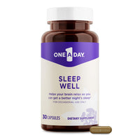 Thumbnail for One A Day Sleep Supplement - Sleep Supplements for Adults, Sleep Support with Passionflower and Melatonin, Sleep Support with Sleep Well, 30 Capsules