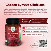 Thumbnail for Red Yeast Rice with CoQ10 Supplement - Advanced Healthy Heart & Healthy Cholesterol Levels Formula for Men & Women - Extra Strength Capsule with Red Yeast Rice 1200 mg Capsules with CoQ10 - 120 Count