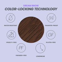 Thumbnail for Wonderskin Dream Brow Eye Brow Gel, Long Lasting Eyebrow Gel, Water-resistant, Transfer Proof Tinted Filler Eyebrow Mascara (Dark Brunette)