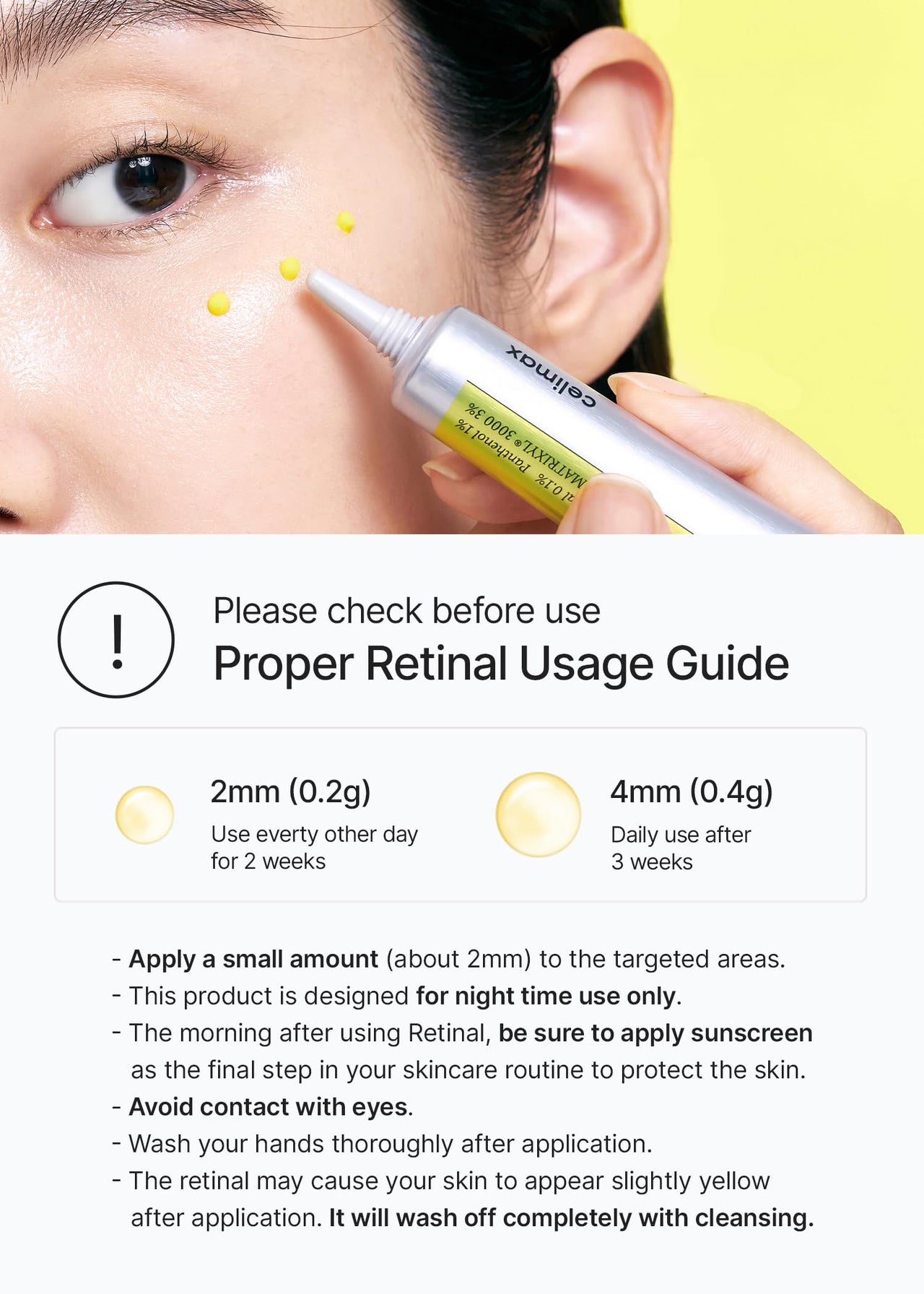 celimax The Vita A Retinal Shot Tightening Booster | with Liposomized Retinal, Matryxyl, Pore Minimizer, Wrinkles & Fine Lines, Firmer Skin, 15ml