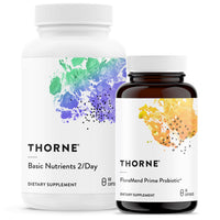 Thumbnail for THORNE - Daily Essentials Bundle - Basic Nutrients 2/Day & FloraMend Prime Probiotic - Multivitamin + Probiotic Support - 30 Servings