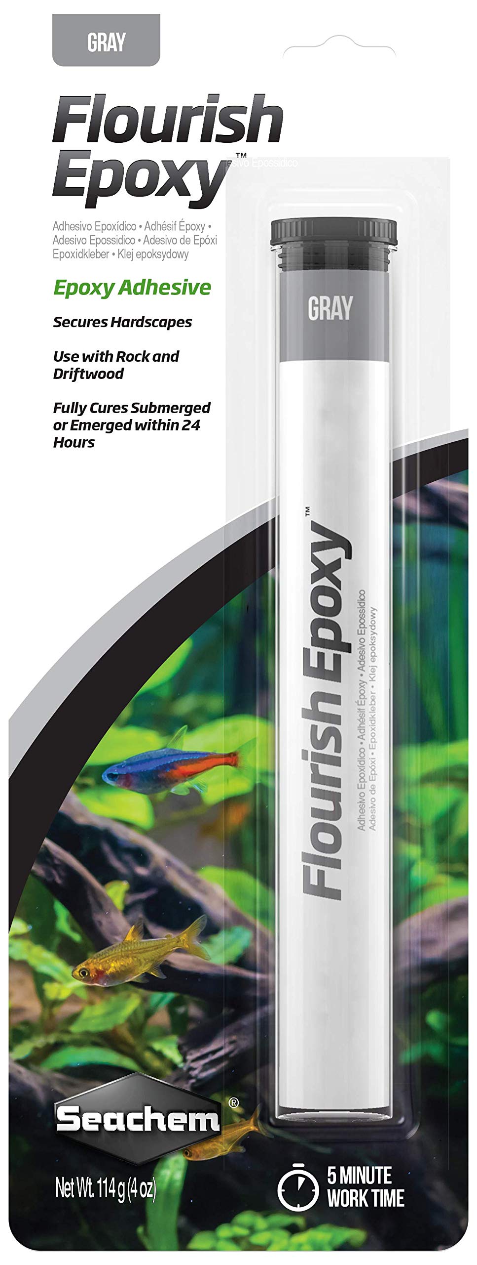 Seachem Laboratories, Flourish Epoxy - Gray, 114g