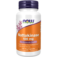 Thumbnail for NOW Foods Nattokinase 100 mg 120 VegiCaps (Pack of 2)