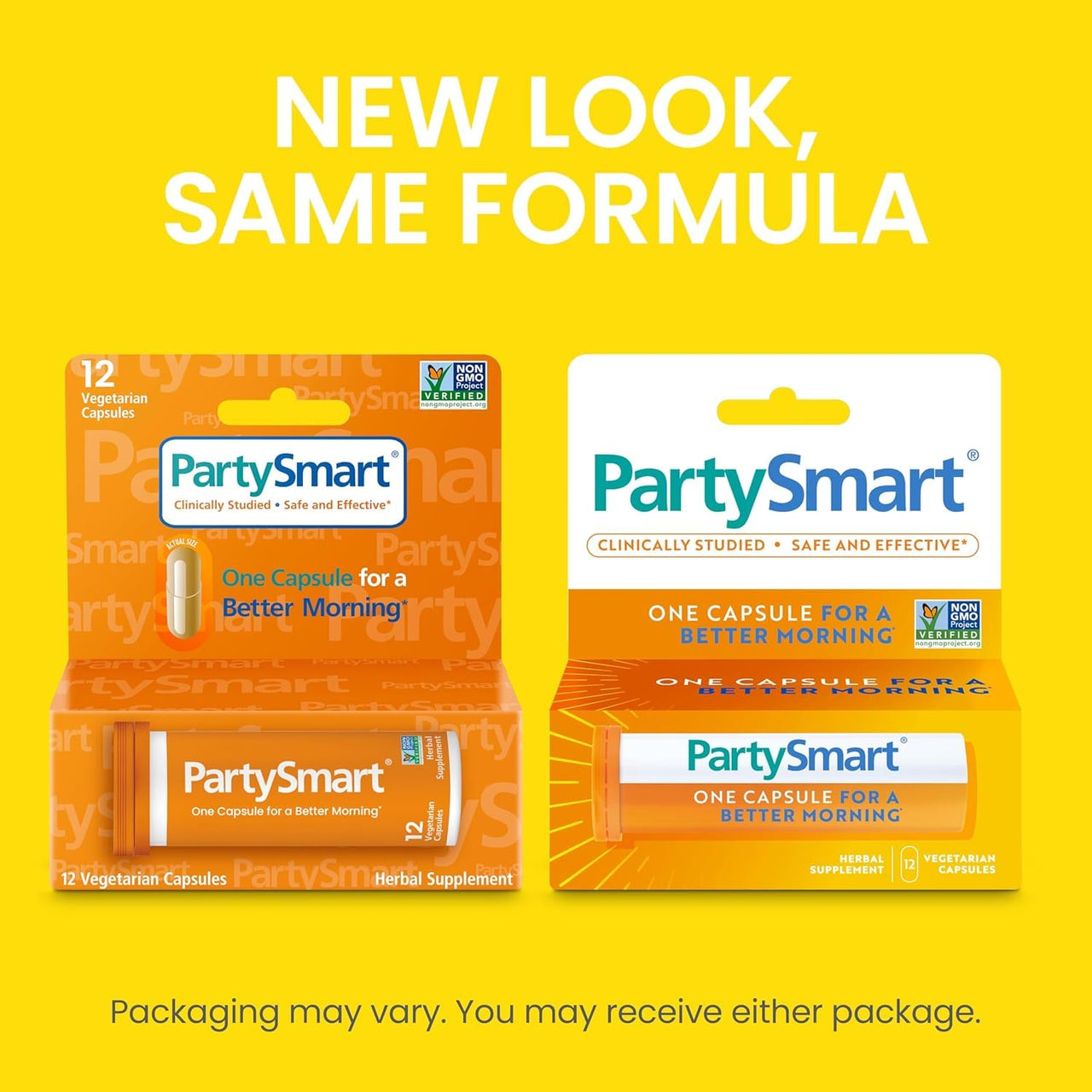 Himalaya PartySmart, 12 Capsule Tube - Alcohol Breakdown Liver Support for a Better Morning After Drinking - Plant Based, Vegan, Non-GMO, Gluten Free, Clinically Studied